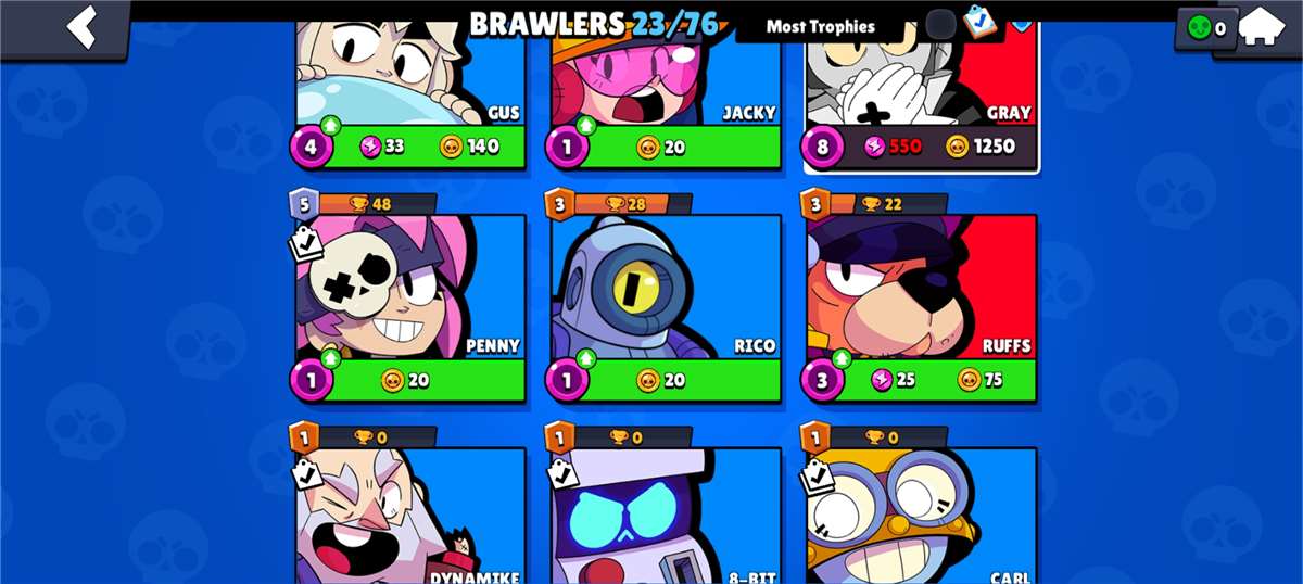 Game account sale Brawl Stars